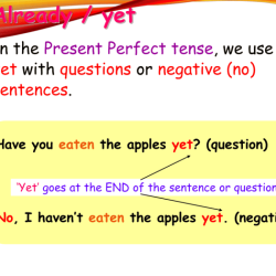 Oraciones con already present perfect