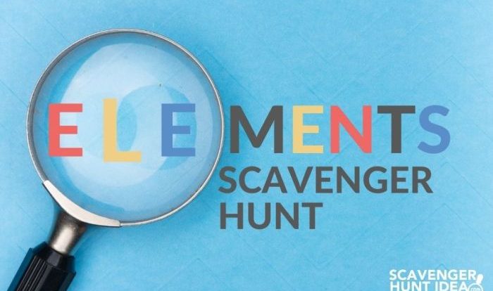 The epic periodic table scavenger hunt