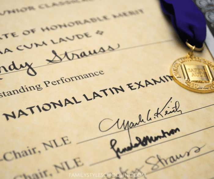 National latin exam practice test