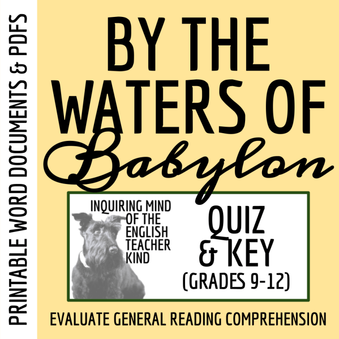 By the waters of babylon answer key