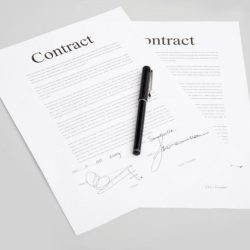 Memorialization of a contract into writing