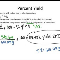 Limiting reagents and percentage yield worksheet answers